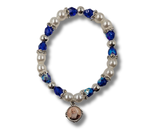 PULSERA BOLAS CELESTES Y PERLAS